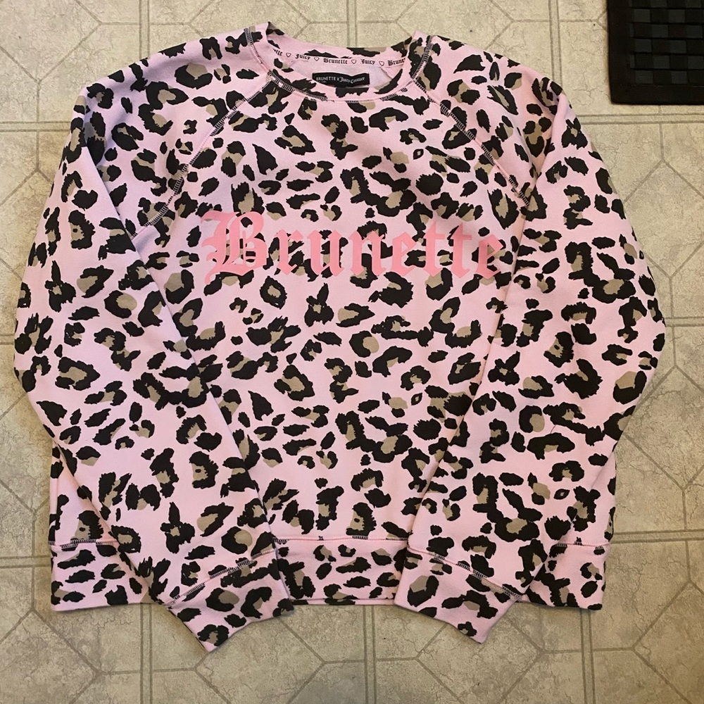 BRAND NEW . S/m and m/l juicy couture x brunette crew neck sweater